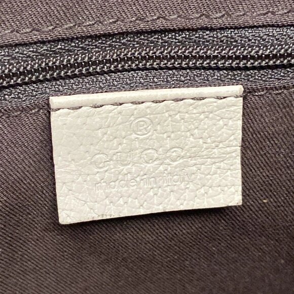 GUCCI GG Pattern, Abbey Beige Dark Brown Cream Jacquard Leather 438-090125 - Picture 13 of 14